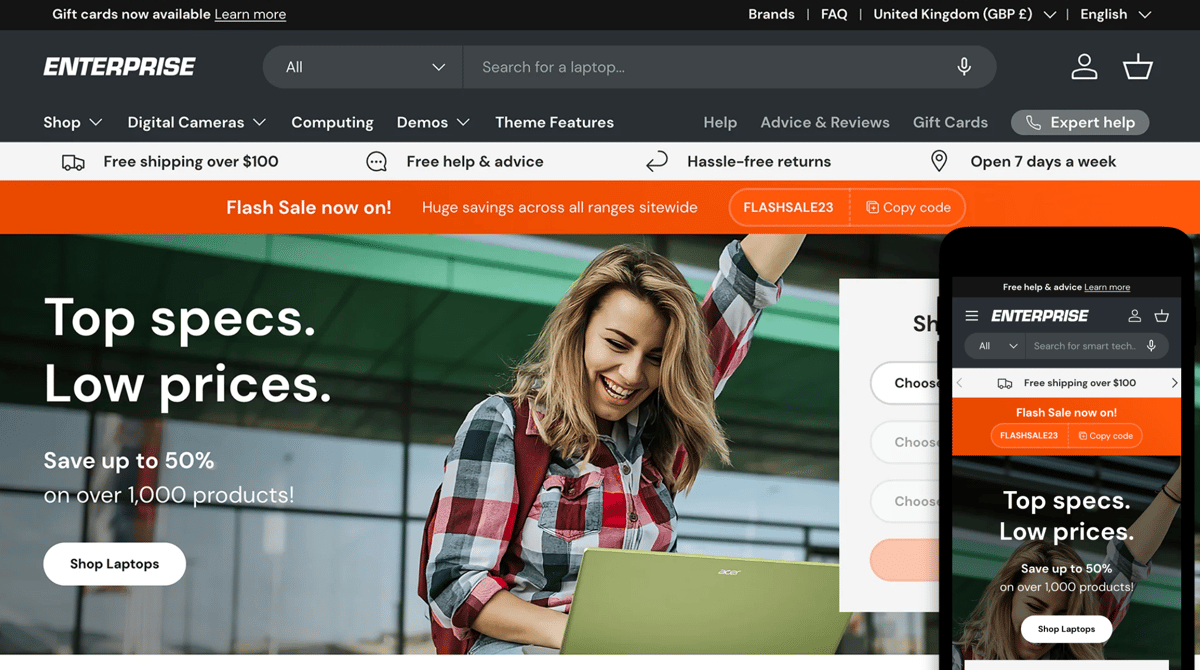 Enterprise Shopify B2B Theme