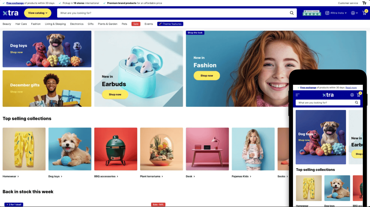 Xtra Shopify B2B Theme