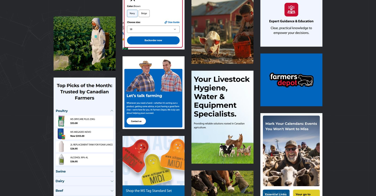 Farmers Depot product detail page