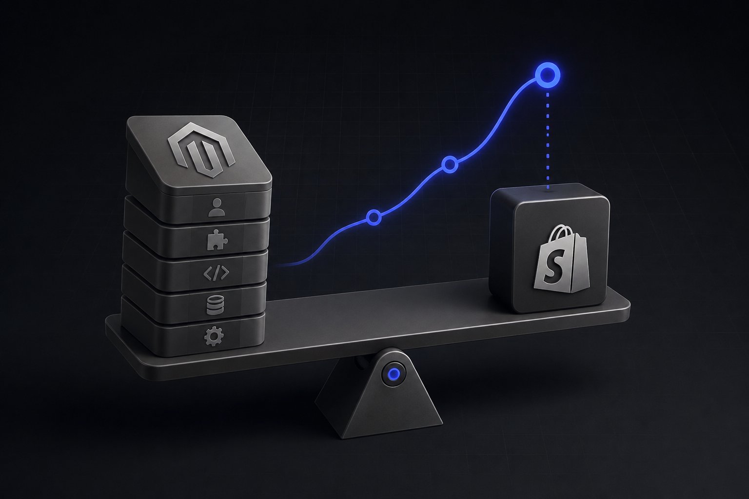 Magento vs. Shopify Plus: The Real 3-Year Total Cost of Ownership for B2B Sellers