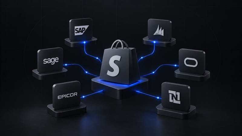 The Best ERPs for Shopify Plus B2B: NetSuite, SAP, Epicor, Infor Visual, and Acumatica Compared
