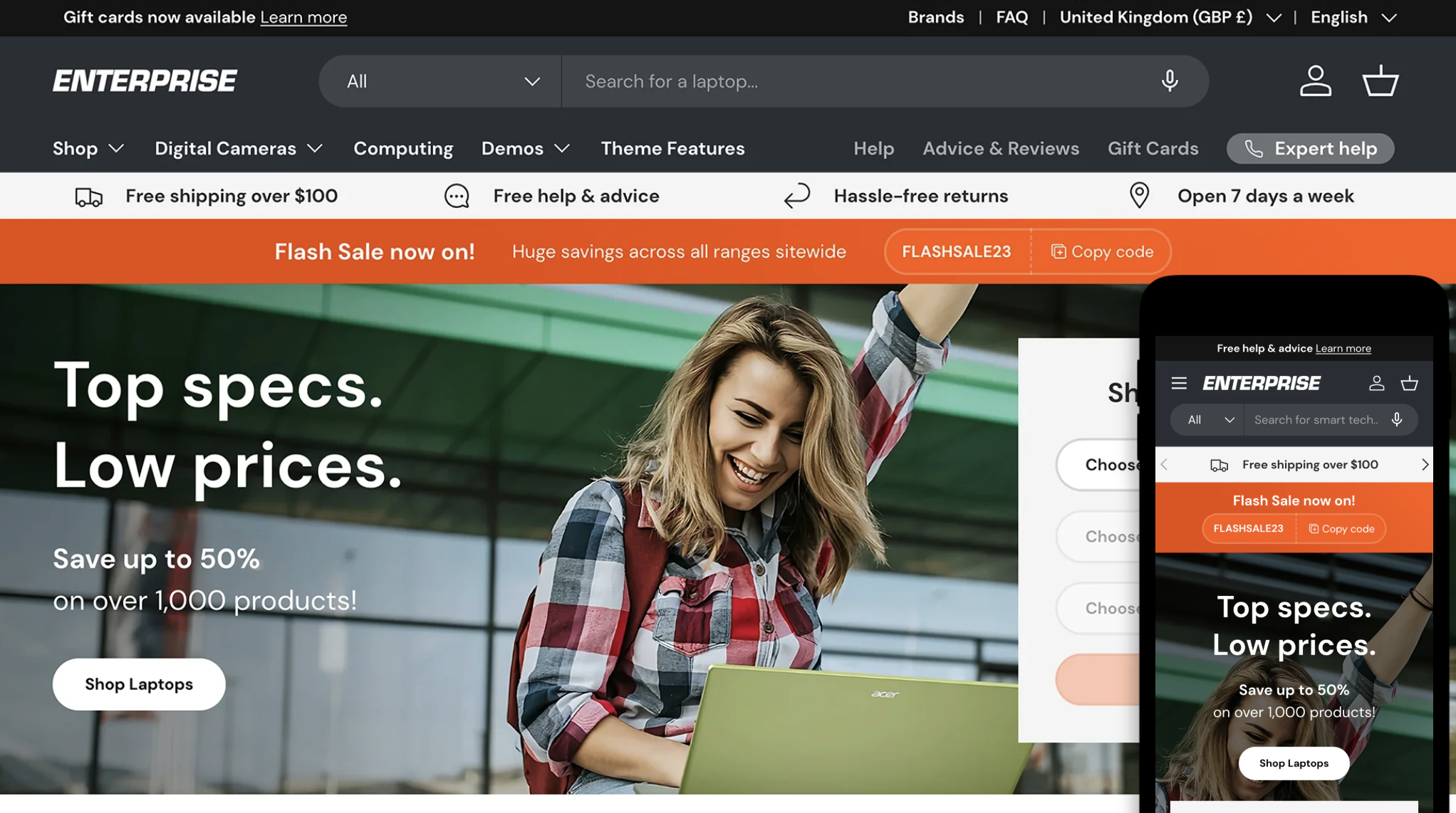 Enterprise Shopify B2B Theme