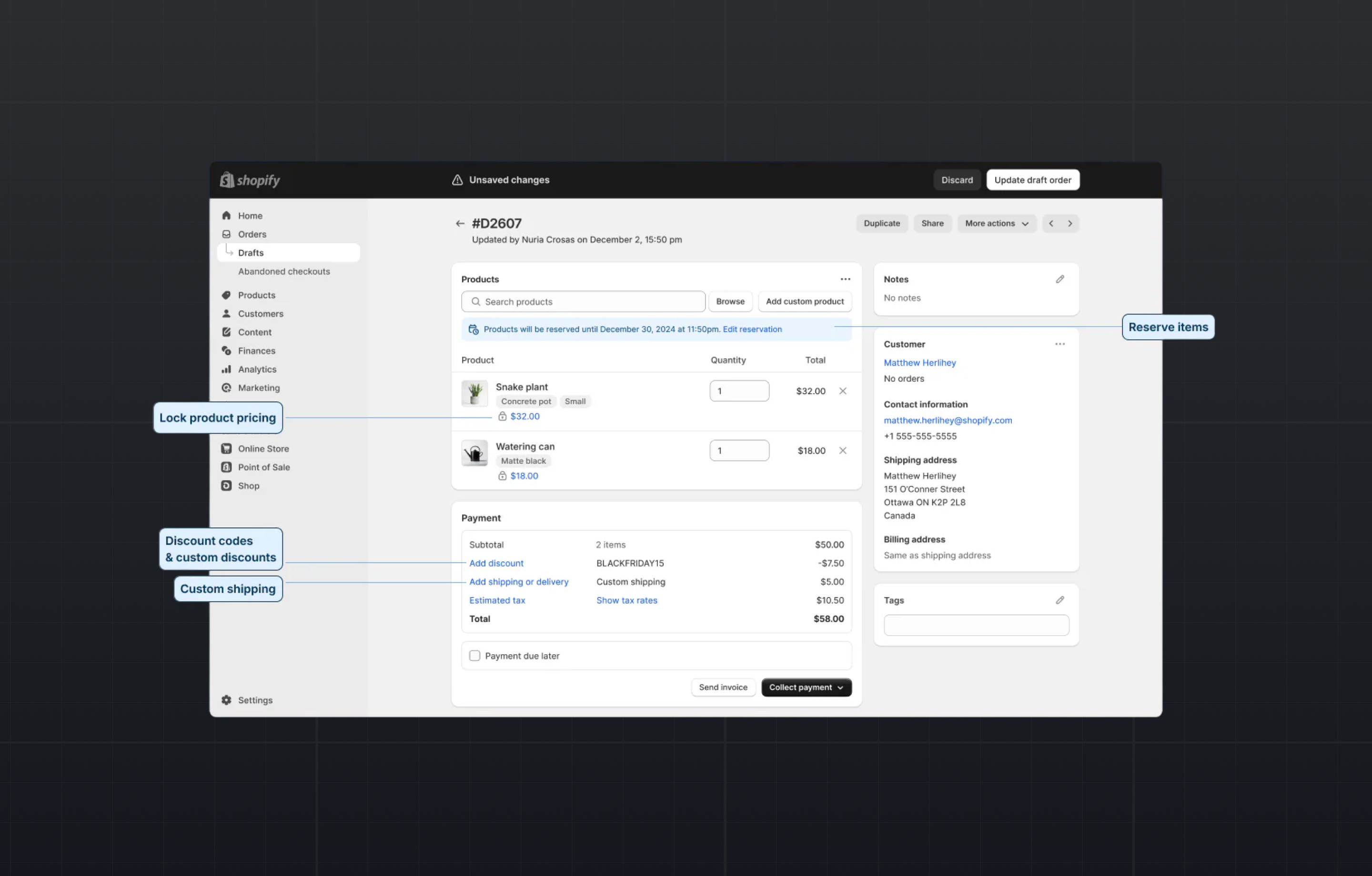 Shopify Draft Orders for B2B Ecommerce