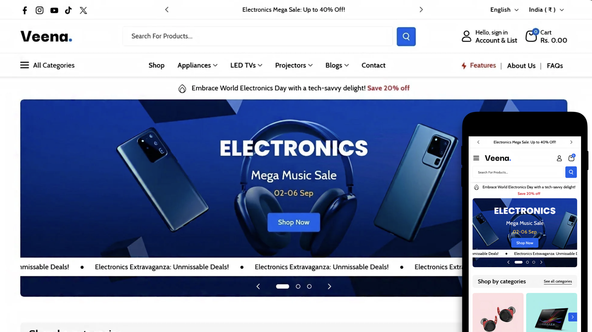 Veena Shopify B2B Theme