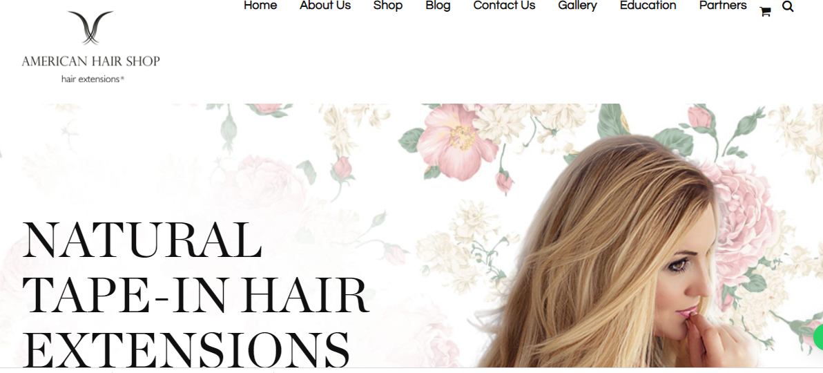 An example of a B2C website branding