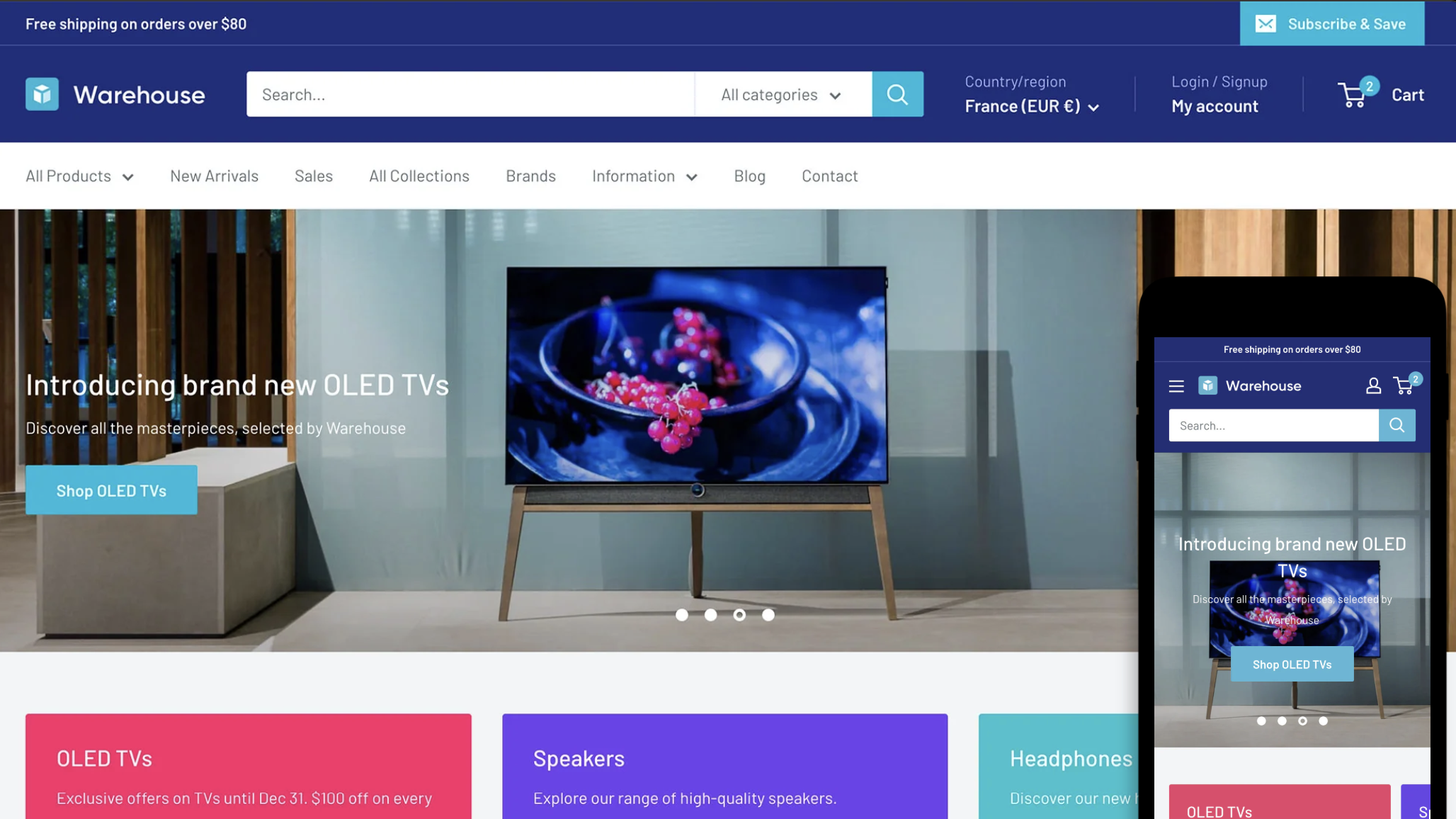 Warehouse Shopify B2B Theme